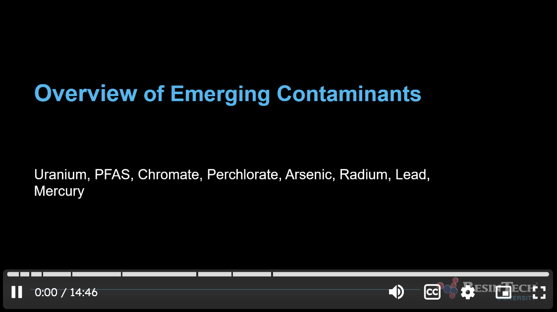 Emerging Contaminants