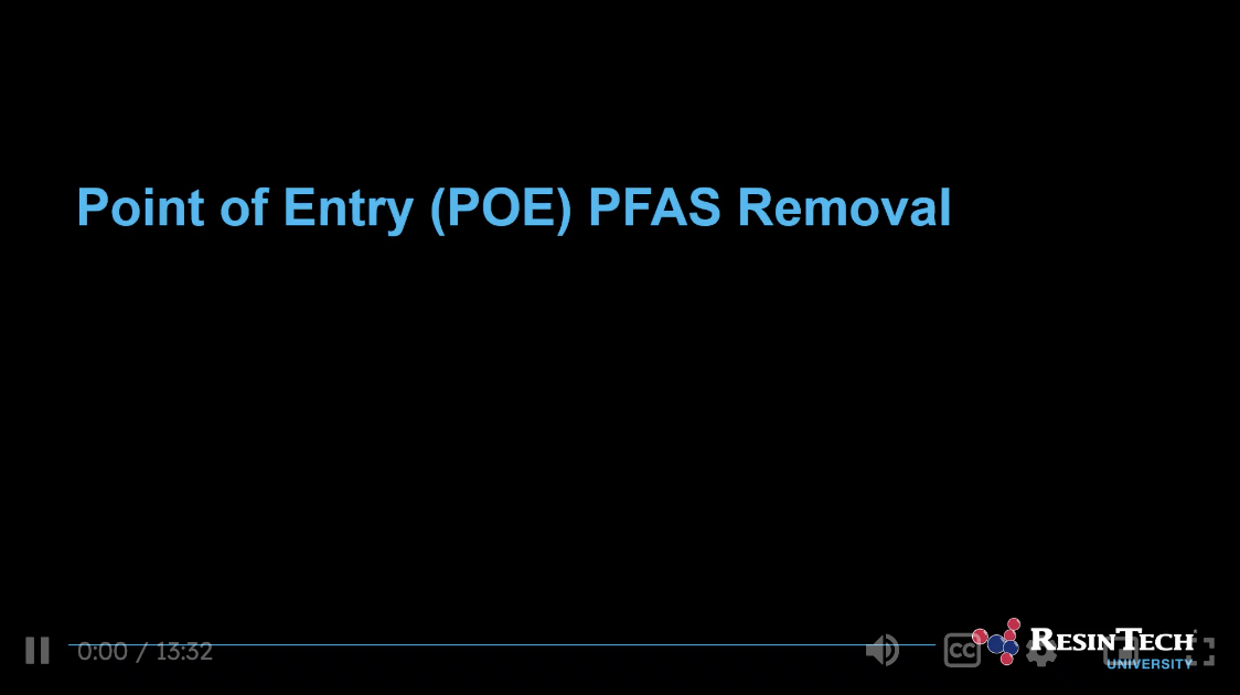 Point-of-Entry PFAS Removal