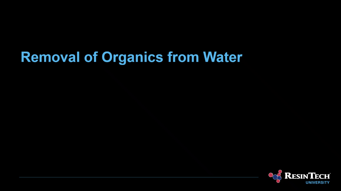 Removal of Organics from Water